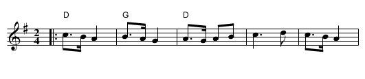 Divna, Divna - staff notation
