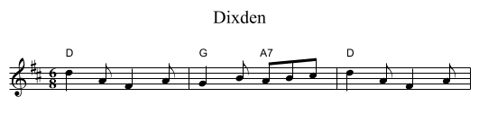 Dixden - staff notation