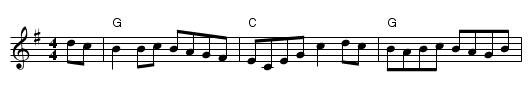 Dixie Hoedown - staff notation