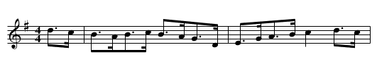 Dixie Hoedown - staff notation
