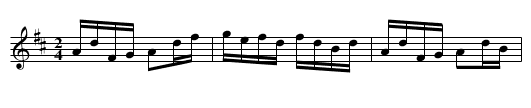 Dixon’s Reel - staff notation