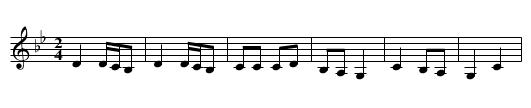 Djado Mitjovata - staff notation