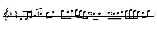 Djursdalapolskan - staff notation