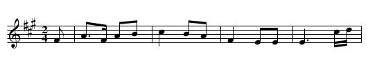 Dniotáin ir Diombád Tú Luad Lé Mnaoi (A) - staff notation