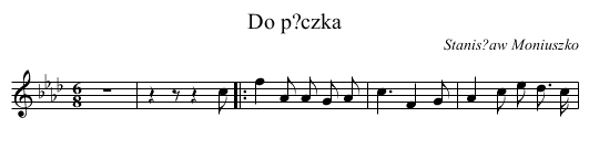 Do p?czka - staff notation
