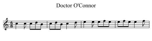 Doctor O'Connor - staff notation