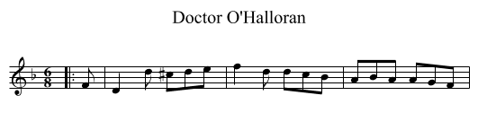 Doctor O'Halloran - staff notation