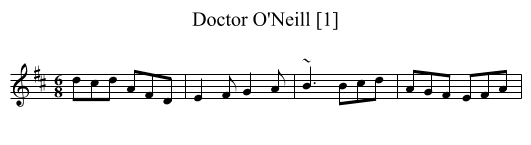 Doctor O'Neill [1] - staff notation