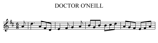 DOCTOR O'NEILL - staff notation