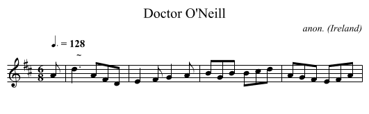 Doctor O'Neill - staff notation