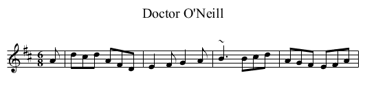 Doctor O'Neill - staff notation