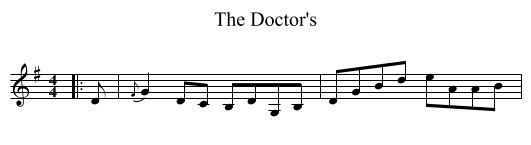 Doctor's, The  - staff notation