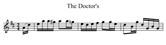 Doctor's, The - staff notation
