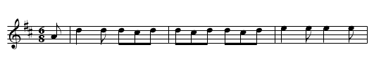 Doed a Ddel - staff notation