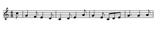 Doideag Mhuileach - staff notation