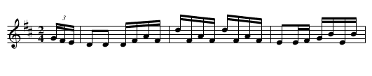Dolly Brown - staff notation