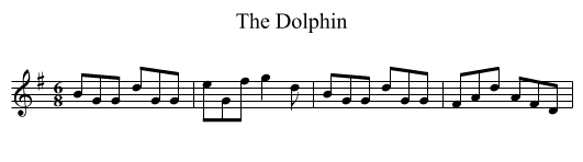 Dolphin, The - staff notation
