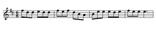 Domhnall na Greine - staff notation