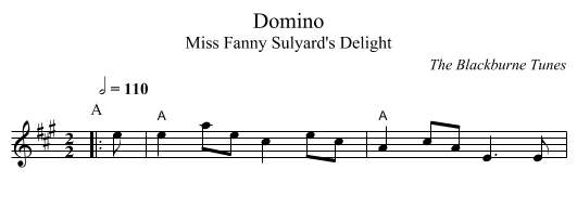 Domino - staff notation