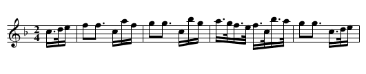 Don Giovanni - staff notation