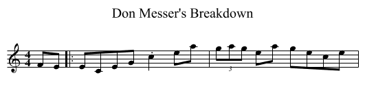 Don Messer's Breakdown - staff notation