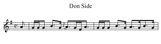 Don Side - staff notation