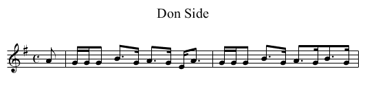 Don Side - staff notation