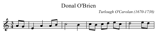 Donal O'Brien - staff notation