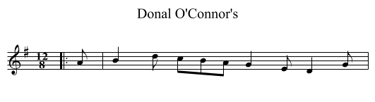 Donal O'Connor's - staff notation