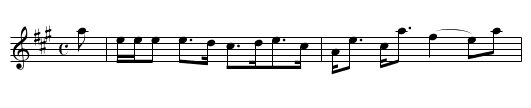 Donalbane - staff notation