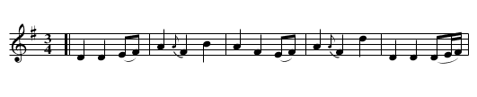 DONALD AND FLORA - staff notation