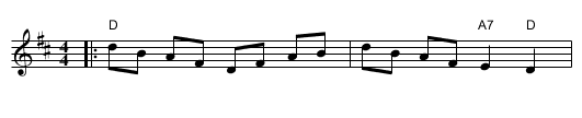 Donald Blue - staff notation