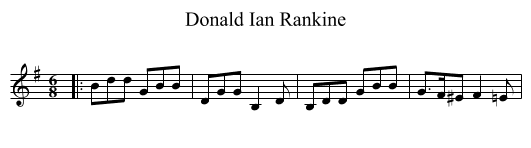 Donald Ian Rankine - staff notation