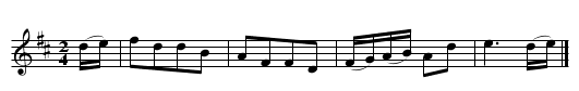 Donald Of Dundee. WM068 - staff notation