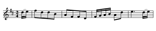 Donald of Dundee. - staff notation