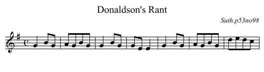 Donaldson's Rant - staff notation