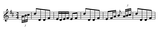 Dónall Bran - staff notation