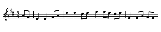 Donan's Mazurka - staff notation