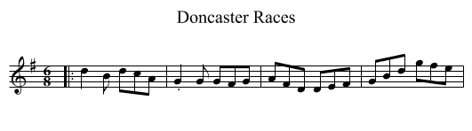 Doncaster Races - staff notation