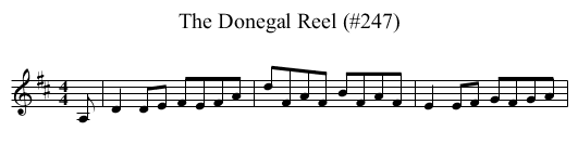 Donegal Reel (#247), The - staff notation