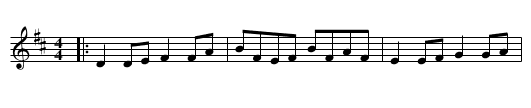 Donegal Reel - staff notation