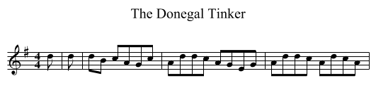 Donegal Tinker, The  - staff notation