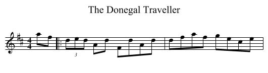 Donegal Traveller, The  - staff notation