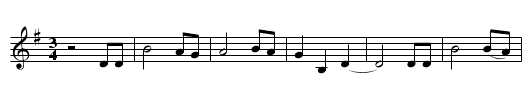 Doney Gal - staff notation