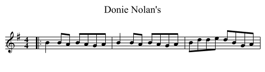 Donie Nolan's - staff notation