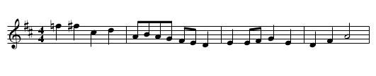 Donkey reel - staff notation
