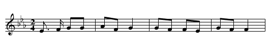 Donkey Riding - staff notation