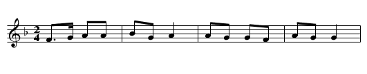 Donkey Riding - staff notation