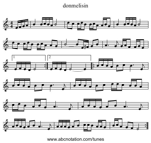 donmelisin - staff notation
