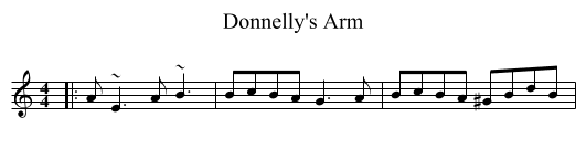 Donnelly's Arm - staff notation